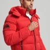 Superdry MICROFIBER MOUNTAIN PUFFER - Winter Jacket - High Risk Red