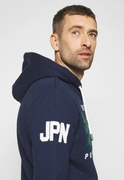 Superdry HOOD - Hoodie - Midnight Blue Grit -Superdry Shop d12be2c6c7ee4feab2db6f98e887bb4a