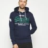 Superdry HOOD - Hoodie - Midnight Blue Grit