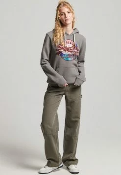 Superdry Hoodie - Charcoal Grey