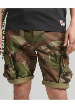 Superdry VINTAGE CORE - Shorts - Outline Camo Dark