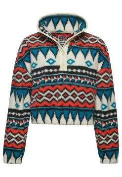 Superdry PRINTED HALF ZIP FLEECE TOP - Fleece Jumper - Navis Print -Superdry Shop d1842aef5a1c4637bdc5a4f1f7643ac6