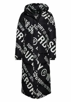 Superdry ALL OVER PRINT - Winter Coat - Black -Superdry Shop d185117a1cc6481cb608a56303fe17af