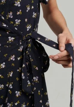 Superdry VINTAGE MINI WRAP - Day Dress - Navy Floral -Superdry Shop d2572cbb02ee4eee8b1ddfd45af12086