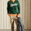 Superdry VINTAGE LOGO COLOUR BLOCK - Sweatshirt - Enamel Green