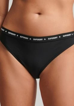 Superdry MICRO LOGO ELASTIC BRIEFS - Bikini Bottoms - Black