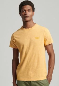 Superdry VINTAGE - Basic T-shirt - Sunshine Yellow Grit
