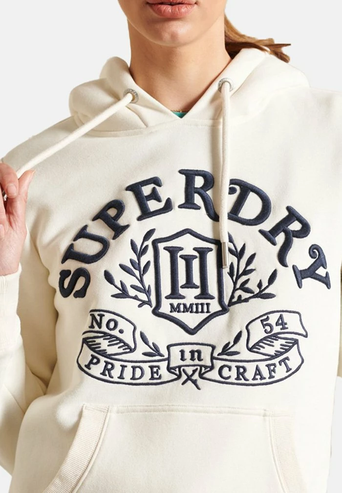 Superdry PRIDE IN HOOD - Hoodie - Ecru 4 Superdry PRIDE IN HOOD - Hoodie - Ecru - Image 4
