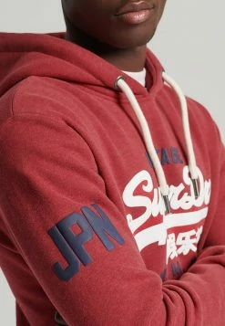 Superdry VINTAGE LOGO CLASSIC - Sweatshirt - Rich Red Marl -Superdry Shop d2f722129a6a4f42b758517c0b990714