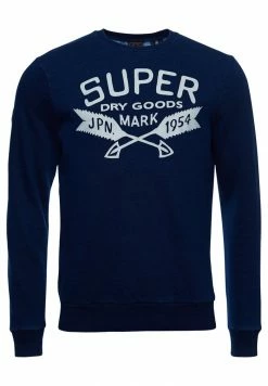 Superdry Sweatshirt - Indigo Mid Wash -Superdry Shop d31d45731bbe44e9a573a43f9f2839bc