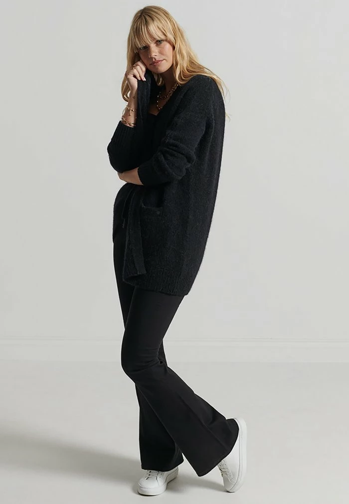 SUPERDRY - Cardigan - Black 2 SUPERDRY - Cardigan - Black - Image 2