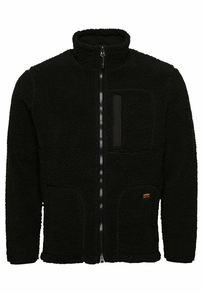 Superdry WORKWEAR - Fleece Jacket - Bison Black/deep Ruby 6 Superdry WORKWEAR - Fleece Jacket - Bison Black/deep Ruby - Image 6