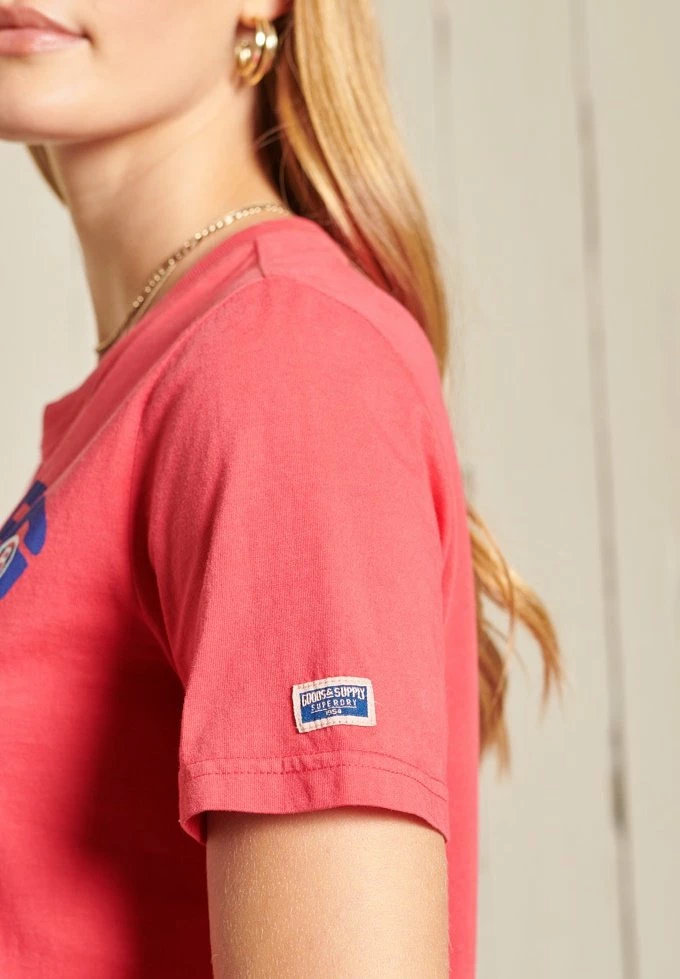 Superdry VINTAGE LOGO AMERICAN CLASSIC - Print T-shirt - Campus Red 4 Superdry VINTAGE LOGO AMERICAN CLASSIC - Print T-shirt - Campus Red - Image 4