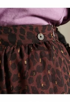 Superdry A-line Skirt - Leopard Print -Superdry Shop d41b19152ace48a3b7880a59d0610a6b
