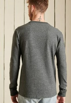 Superdry LONG SLEEVE - Long Sleeved Top - Asphalt Grit -Superdry Shop d41bef6377e64f50bf922bcd729b6e0a