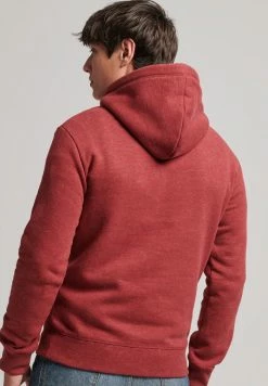 Superdry LOGO EMBROIDERED - Hoodie - Rhubarb Marl