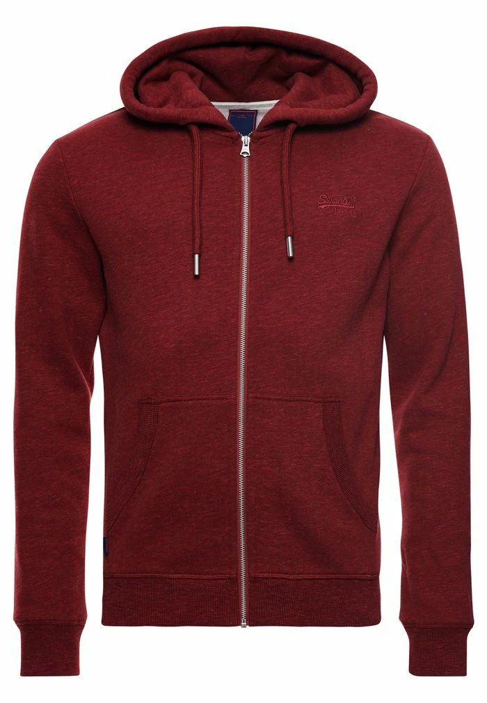 Superdry Zip-up Sweatshirt - Rhubarb Marl 5 Superdry Zip-up Sweatshirt - Rhubarb Marl - Image 5