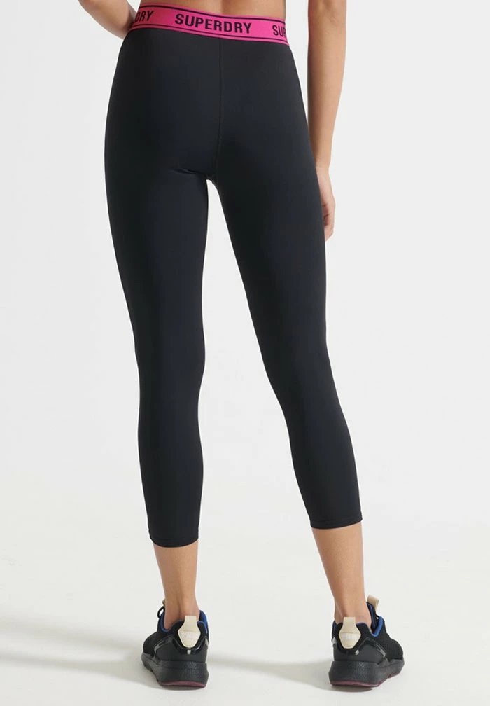 Superdry Leggings - Trousers - Black Raspberry Sorbet 2 Superdry Leggings - Trousers - Black Raspberry Sorbet - Image 2