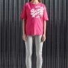 SUPERDRY SUPER 5 DECONSTRUCT T-SHIRT - Print T-shirt - Neon Pink