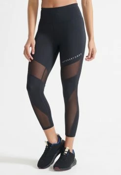 Superdry Leggings - Trousers - Black