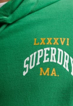 Superdry COLLEGE VARSITY ARCH MONO - Hoodie - Oregon Green -Superdry Shop d4f98c7f1de7405f9f4c38faf80dd2b0