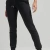 Superdry VINTAGE LOGO EMBROIDERED - Tracksuit Bottoms - Black