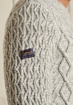 Superdry Jumper - Mottled Light Grey 6 Superdry Jumper - Mottled Light Grey -Superdry Shop d5544ec578b9408ea6bd20f4cad930f5