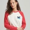 Superdry VINTAGE COOPER NOSTALGIA - Long Sleeved Top - Red