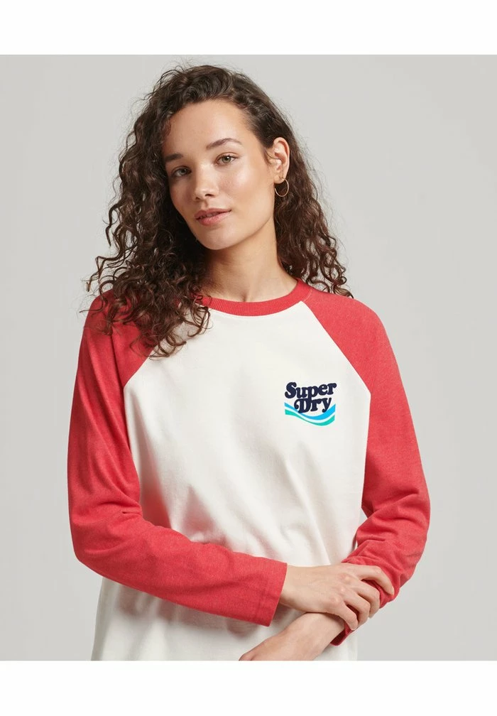 Superdry VINTAGE COOPER NOSTALGIA - Long Sleeved Top - Red 1 Superdry VINTAGE COOPER NOSTALGIA - Long Sleeved Top - Red
