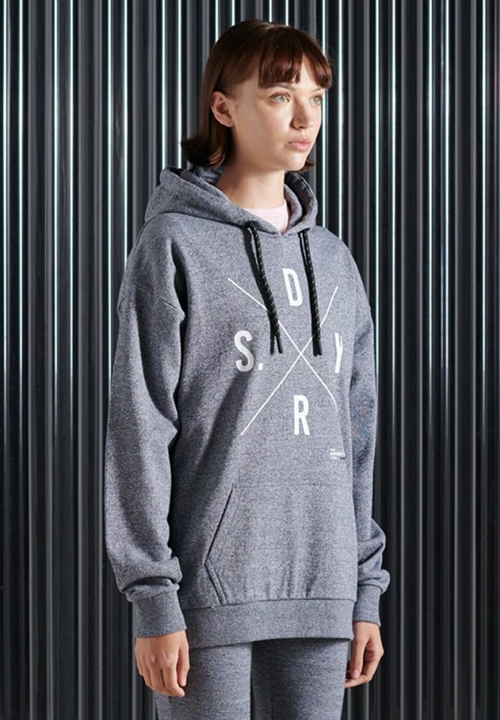 Superdry Hoodie - Twisted Black Grit 1 Superdry Hoodie - Twisted Black Grit