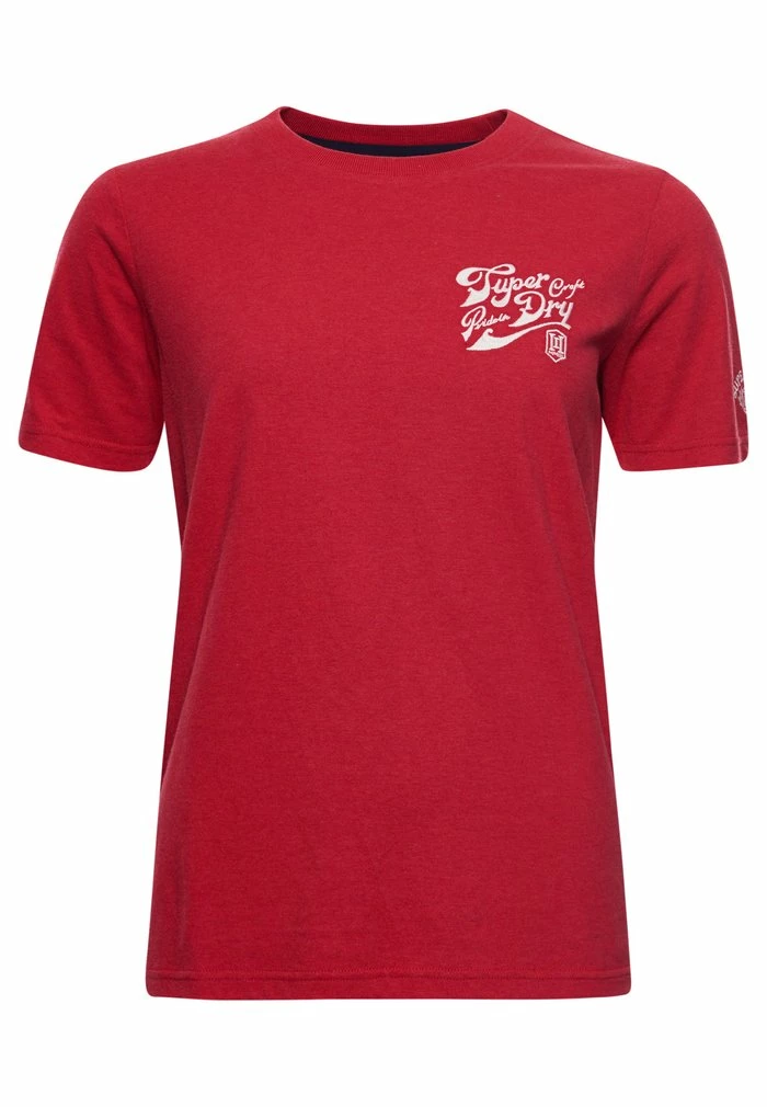 Superdry PRIDE - Print T-shirt - Papaya Red Marl 4 Superdry PRIDE - Print T-shirt - Papaya Red Marl - Image 4