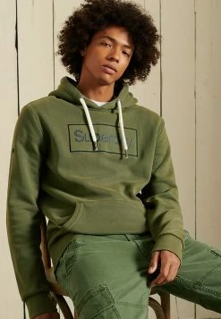 Superdry CORE LOGO AMERICAN CLASSICS - Hoodie - Chive -Superdry Shop d6c12d525a794884ad77c11875563acc