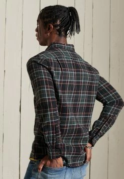 Superdry HERITAGE LUMBERJACK - Shirt - Kilburn Check Rifle Green -Superdry Shop d71c744b641d43c58991b73689468da7