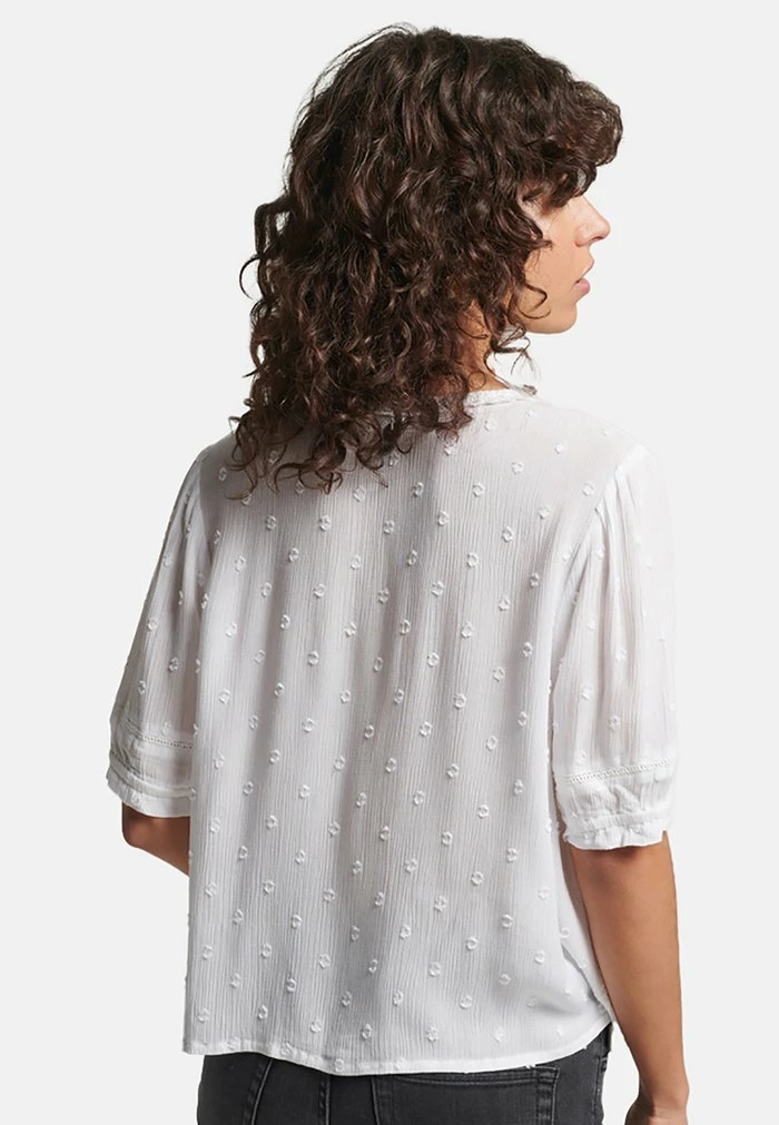 Superdry VINTAGE BRODERIE - Blouse - Optic 2 Superdry VINTAGE BRODERIE - Blouse - Optic - Image 2