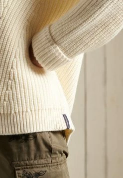 Superdry Jumper - Cream -Superdry Shop d73995d6bdc84e929c49d9523d912244