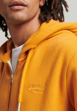 Superdry Zip-up Sweatshirt - Thrift Gold Marl -Superdry Shop d7425f5b497945d5b0269f6e3532843b
