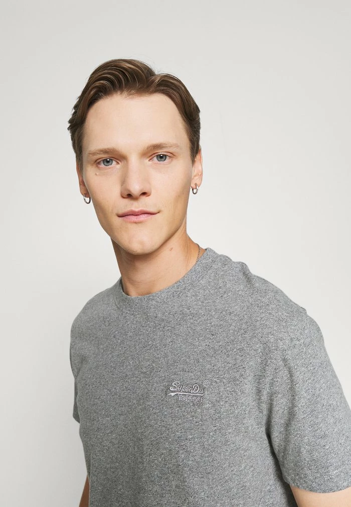 Superdry Basic T-shirt - Grey Marl 4 Superdry Basic T-shirt - Grey Marl - Image 4