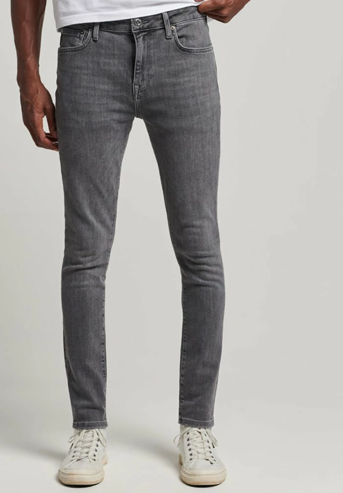 Superdry Slim Fit Jeans - Clinton Used Grey 1 Superdry Slim Fit Jeans - Clinton Used Grey