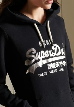 Superdry VINTAGE BOHO SPARKLE - Hoodie - Black -Superdry Shop d7a6a6358b31467ca0a284e8c1ecabb0