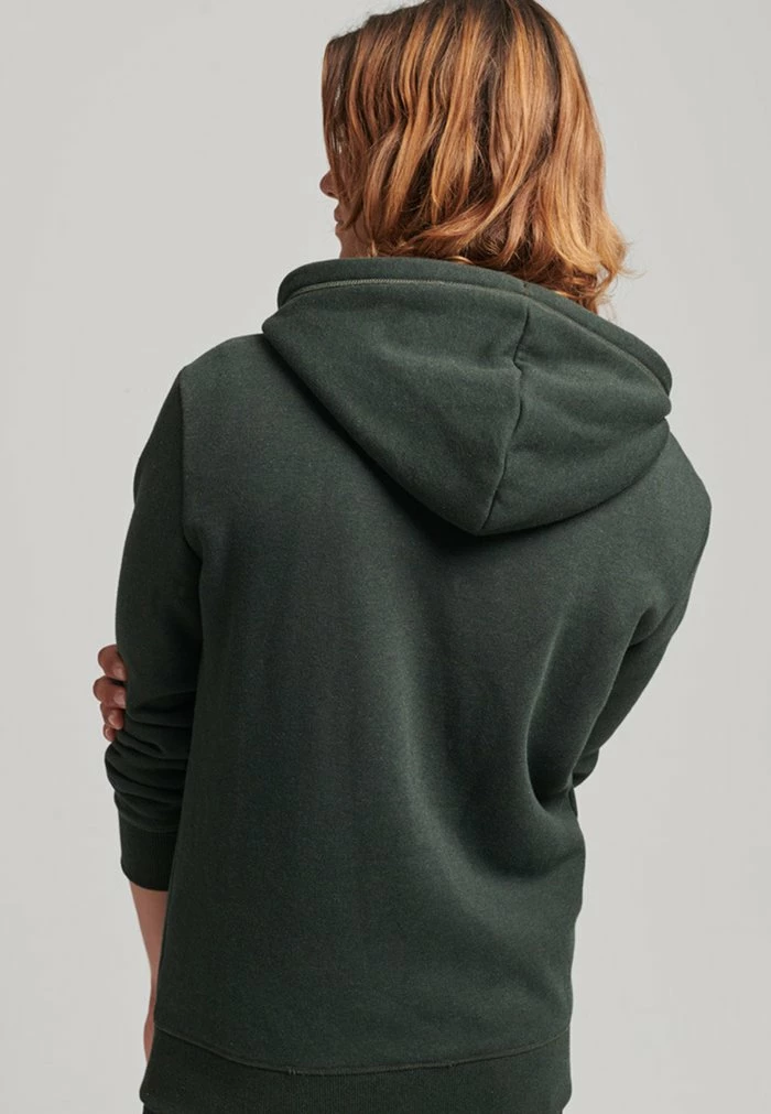 Superdry Zip-up Sweatshirt - Dark Olive Marl 2 Superdry Zip-up Sweatshirt - Dark Olive Marl - Image 2