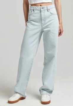 Superdry VINTAGE WIDE - Flared Jeans - Light Indigo Vintage