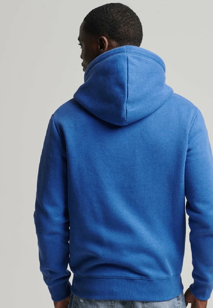 Superdry Zip-up Sweatshirt - Varsity Blue Marl 2 Superdry Zip-up Sweatshirt - Varsity Blue Marl - Image 2