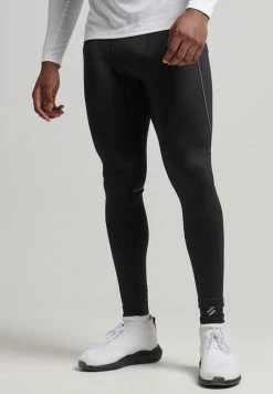 Superdry THERMAL WINTER TIGHT LEGGINGS - Trousers - Black