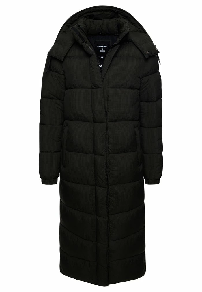 Superdry Winter Coat - Khaki Grid 1 Superdry Winter Coat - Khaki Grid