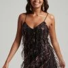Superdry FRINGED SEQUIN - Cocktail Dress / Party Dress - Multi Fringe