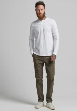 Superdry HENLEY - Long Sleeved Top - Optic -Superdry Shop d923cbfbbdf34232bbf4fb5e649e675d