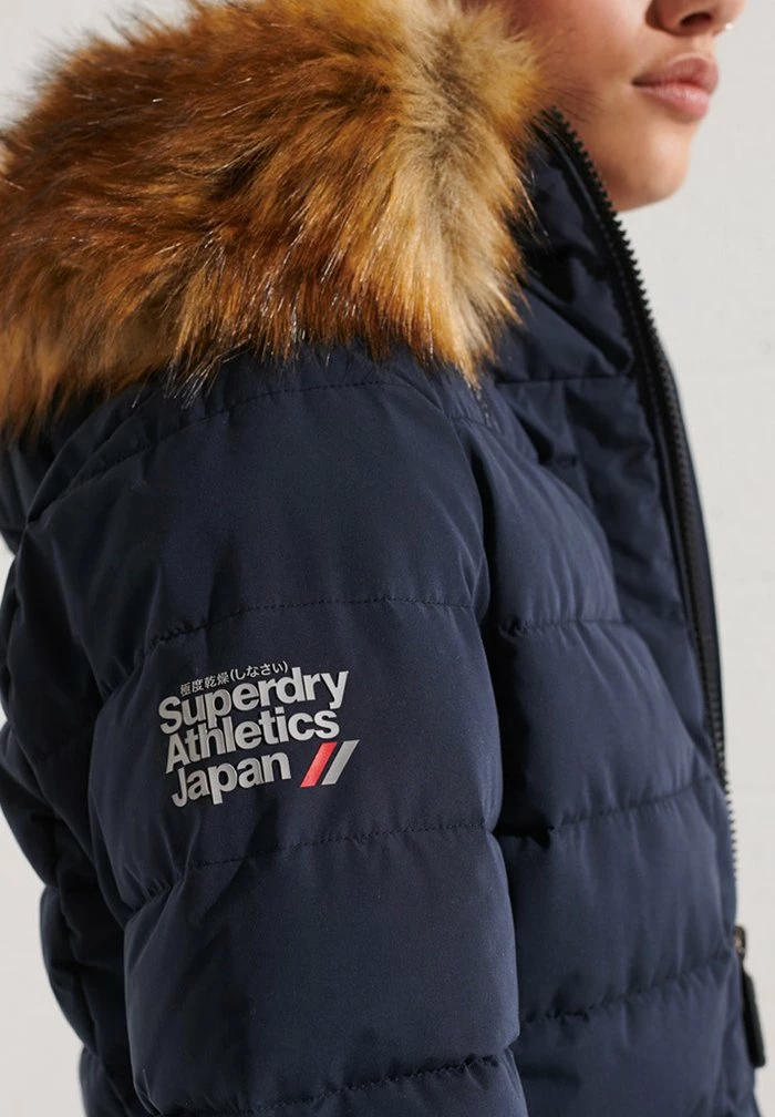 Superdry Winter Coat - Navy 4 Superdry Winter Coat - Navy - Image 4