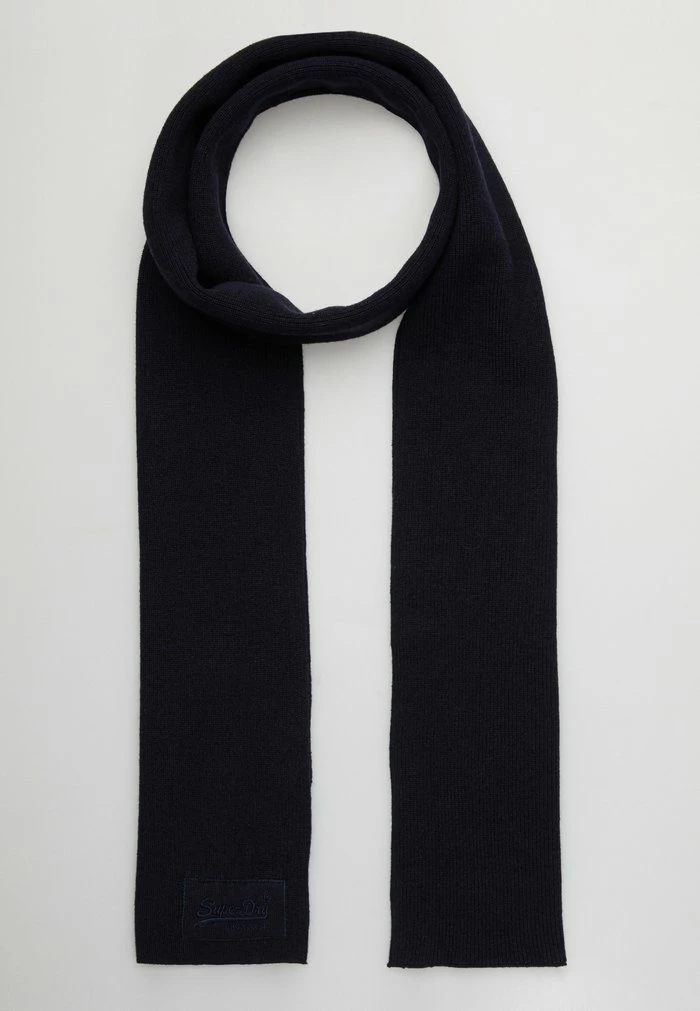 Superdry LABEL - Scarf - Bright Navy Grit 1 Superdry LABEL - Scarf - Bright Navy Grit