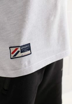 Superdry VARSITY ARCH - Long Sleeved Top - Ice Marl -Superdry Shop d9a9f2fd29044e639d42959119229dd1