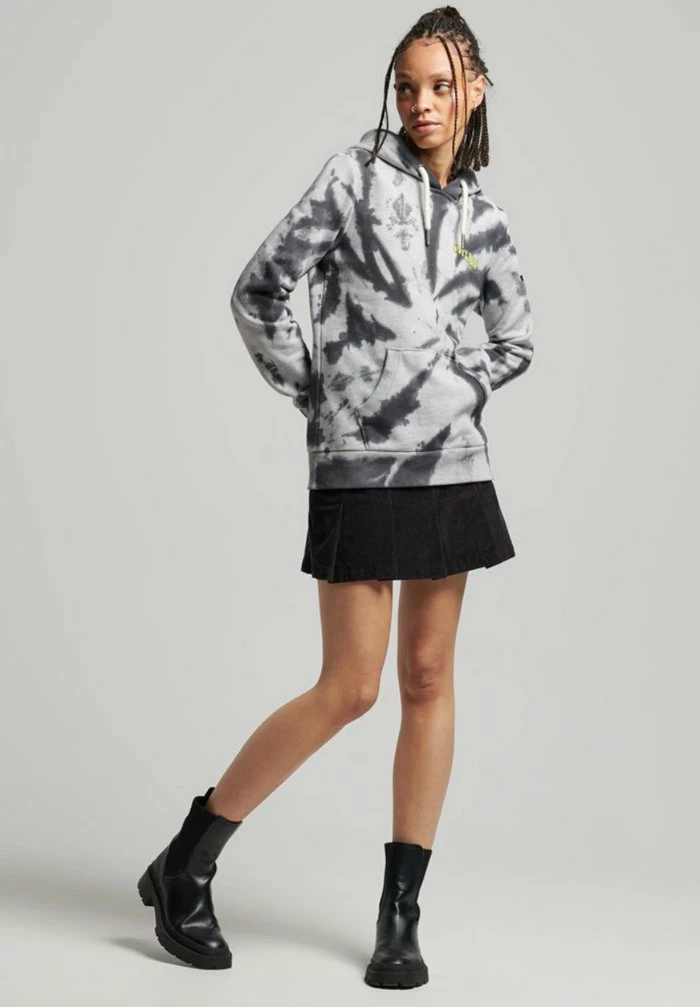 Superdry WOODLAND GRAPHIC - Hoodie - Glacier Grey Marl Tie Dye 2 Superdry WOODLAND GRAPHIC - Hoodie - Glacier Grey Marl Tie Dye - Image 2